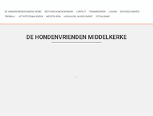 Tablet Screenshot of hondenvriendenmiddelkerke.be